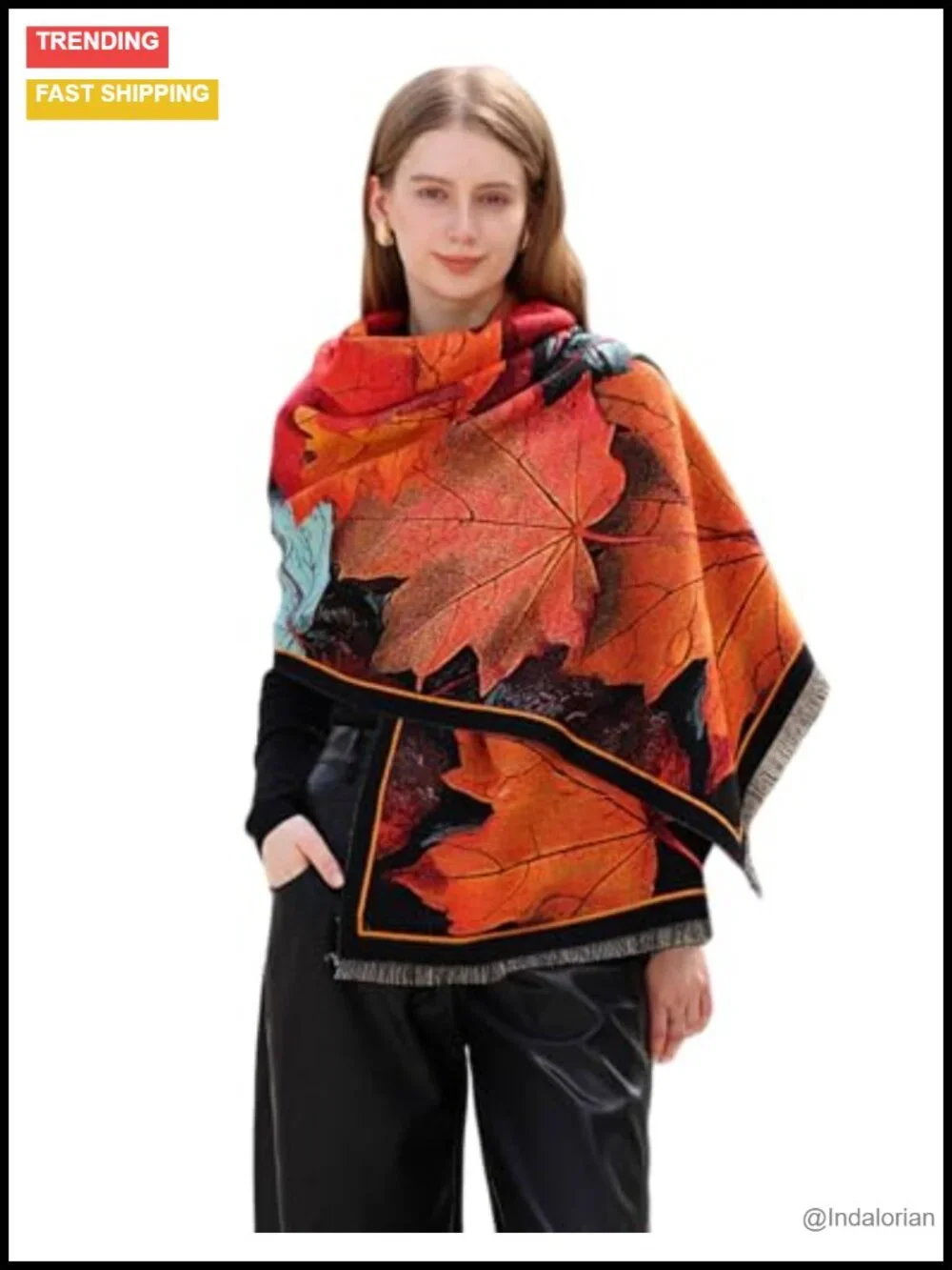 Handmade Embroidered Pashmina Shawl Wrap Thick Paisley Scarf